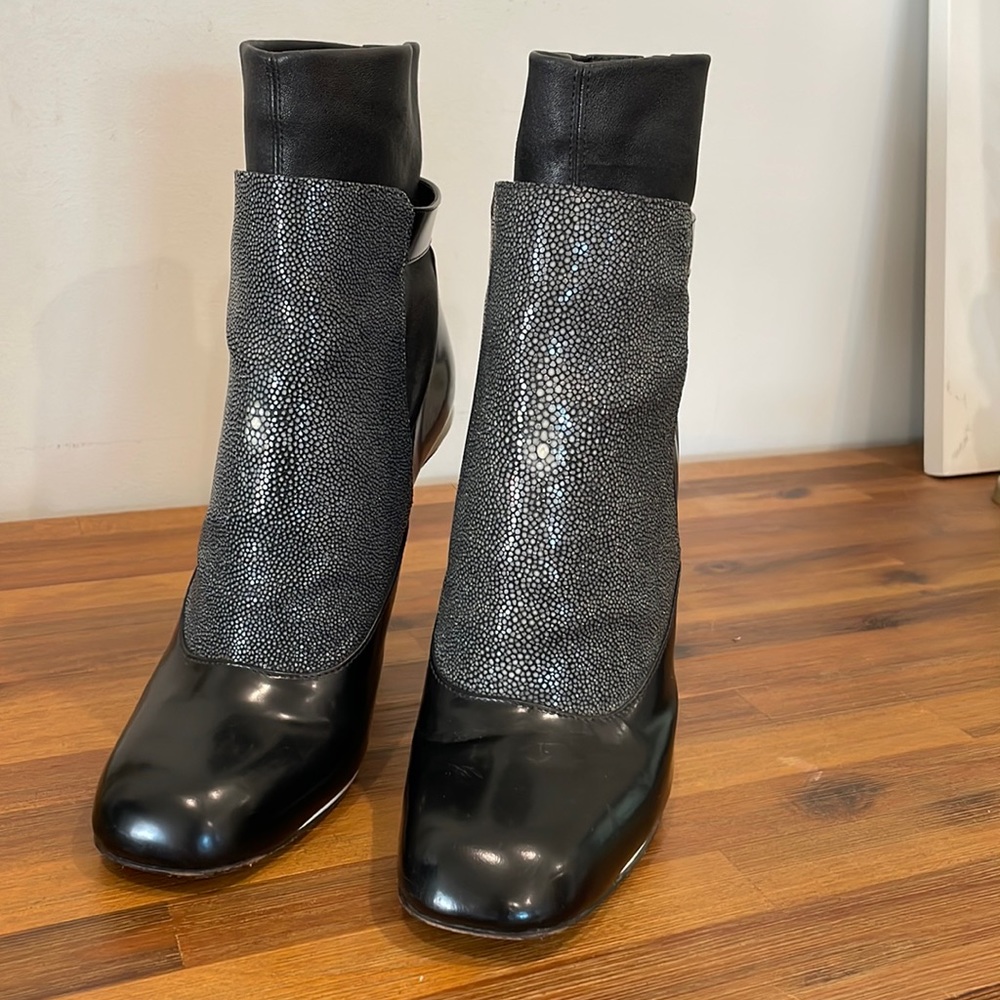 FENDI stingray & leather sock boots!
